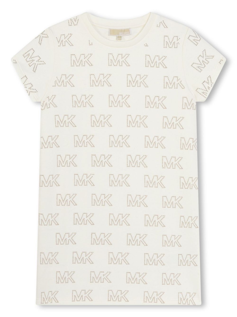 Michael Kors Kids logo缀饰迷你连衣裙 - 中性色