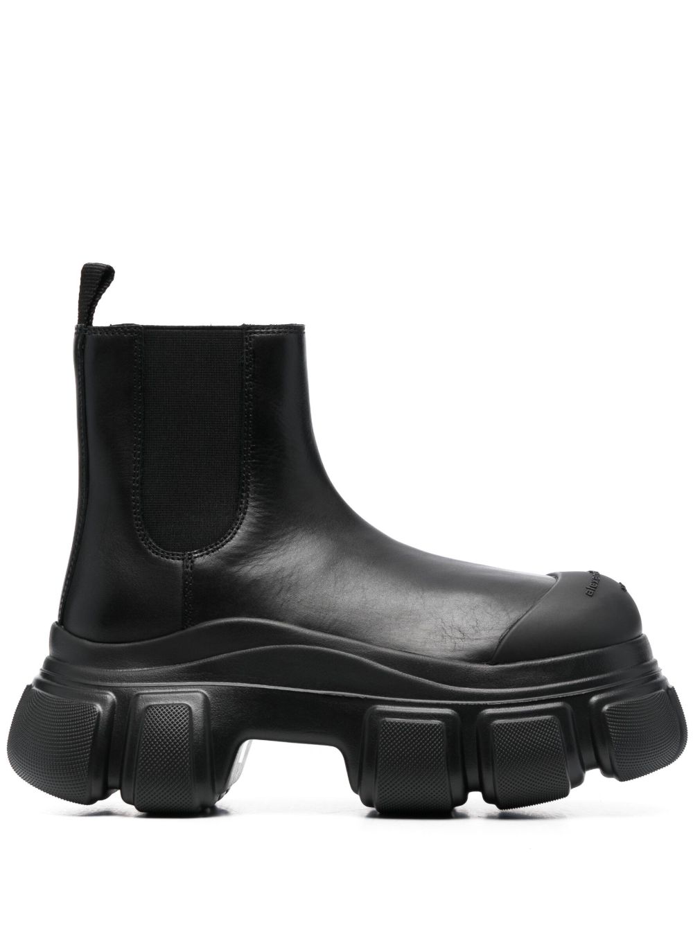Alexander Wang Storm 皮质及踝靴 - 黑色