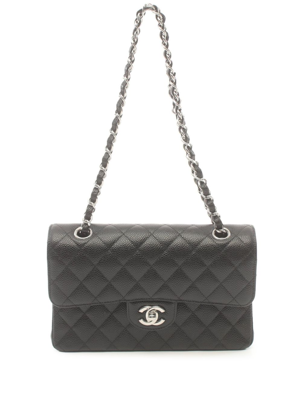 CHANEL Pre-Owned Double Flap 单肩包（2020年代典藏款） - 黑色