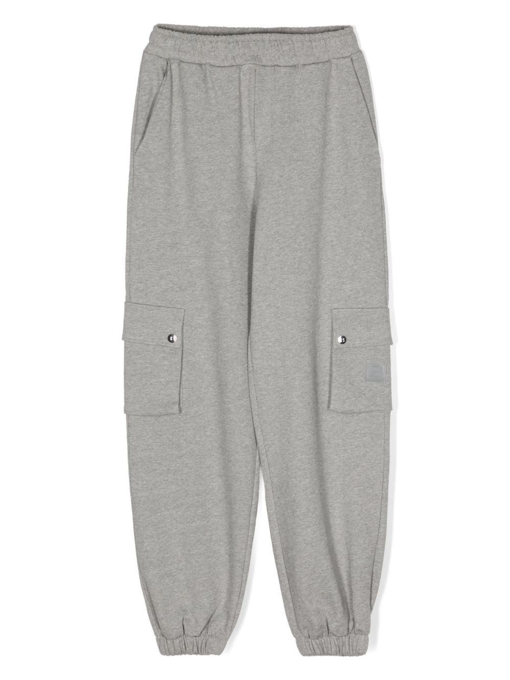 Balmain Kids 标贴运动裤 - 灰色
