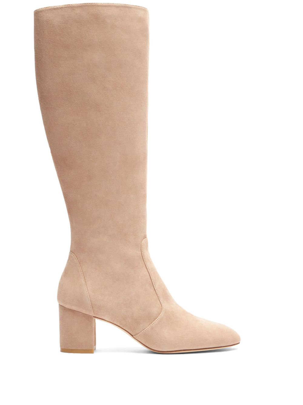 Stuart Weitzman Yuliana 拉链及膝靴（7厘米） - 中性色