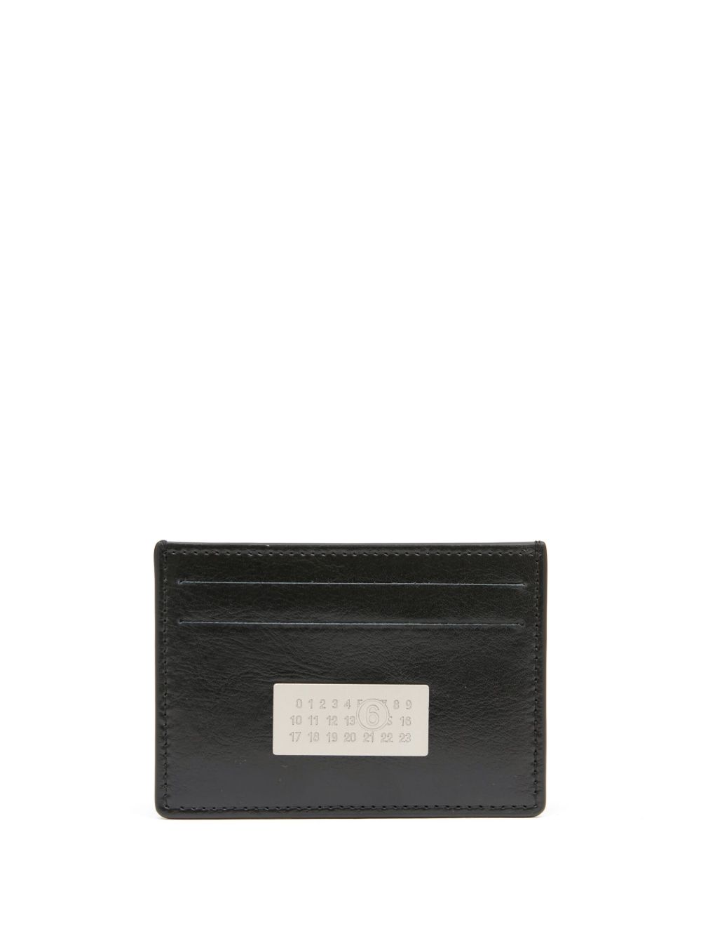MM6 Maison Margiela Numeric 皮质卡夹 - 黑色