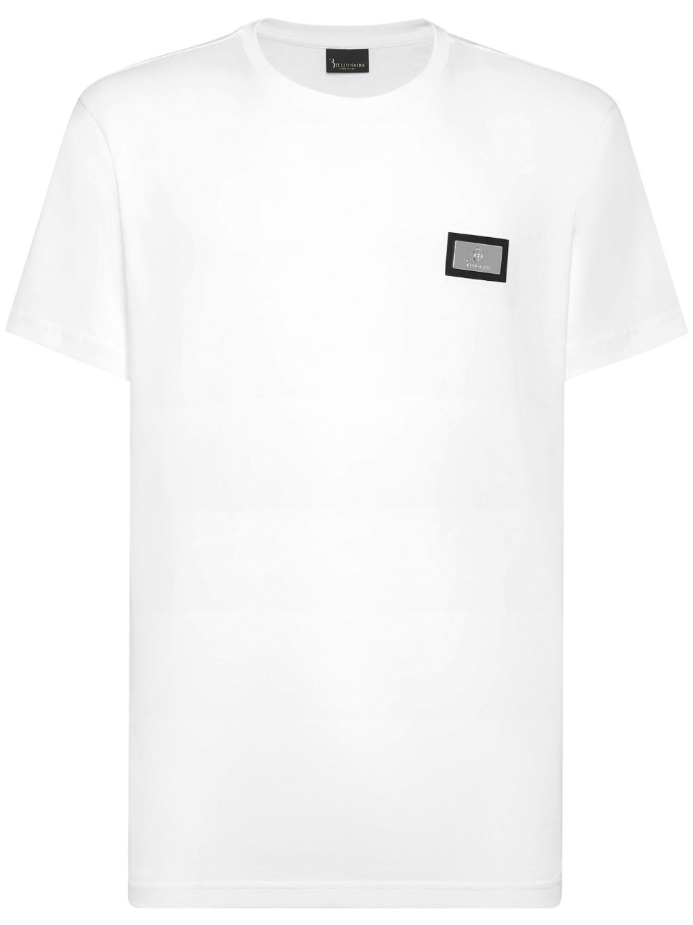 Billionaire logo标牌棉T恤 - 白色