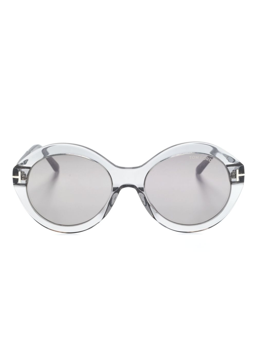 TOM FORD Eyewear Seraphina 圆框太阳眼镜 - 灰色