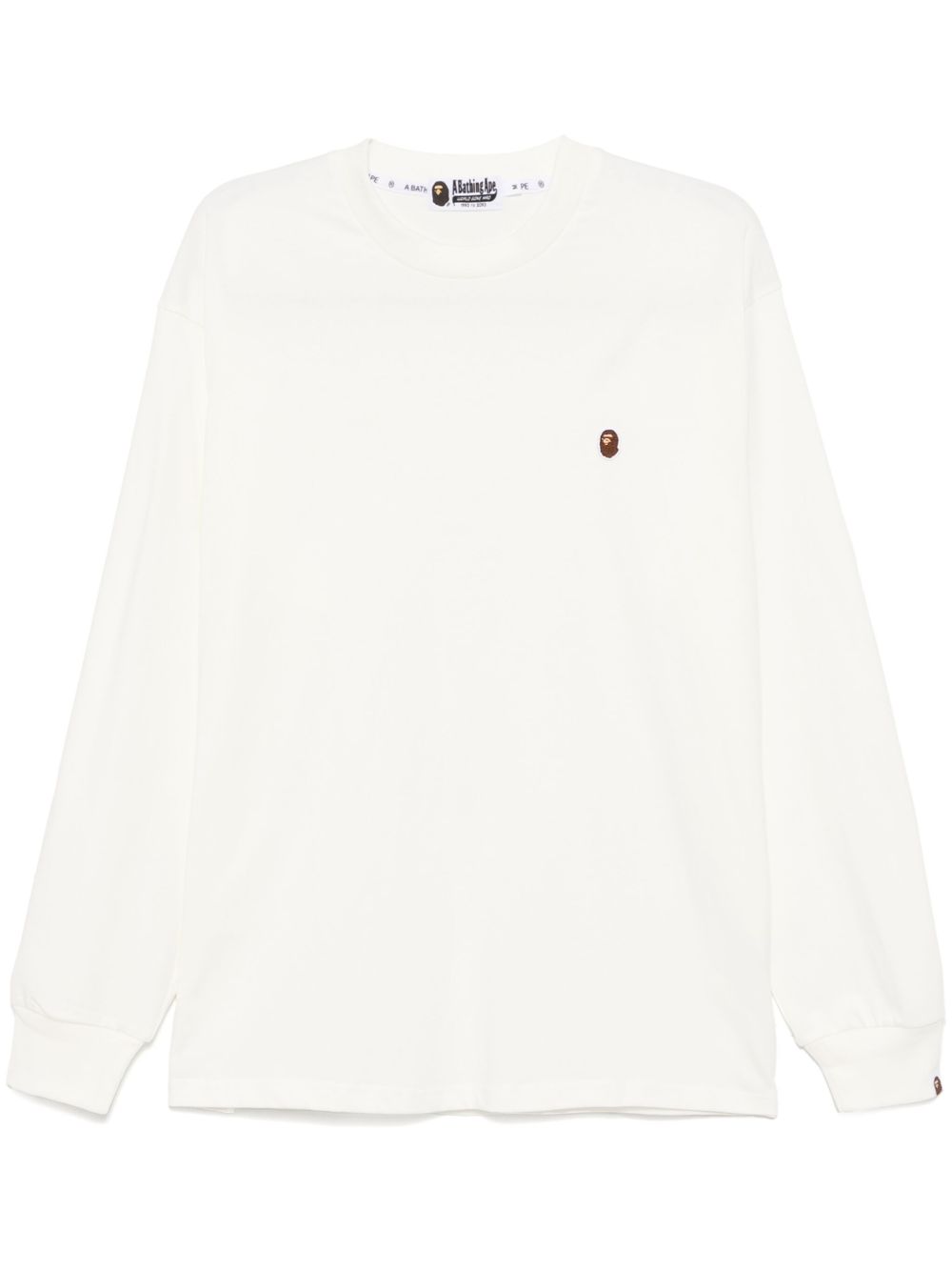 A BATHING APE® One Point 长袖T恤 - 白色