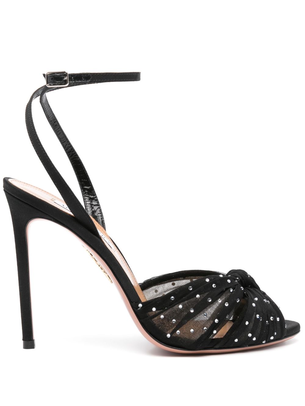 Aquazzura Slow Kisses 凉鞋（10.5厘米） - 黑色