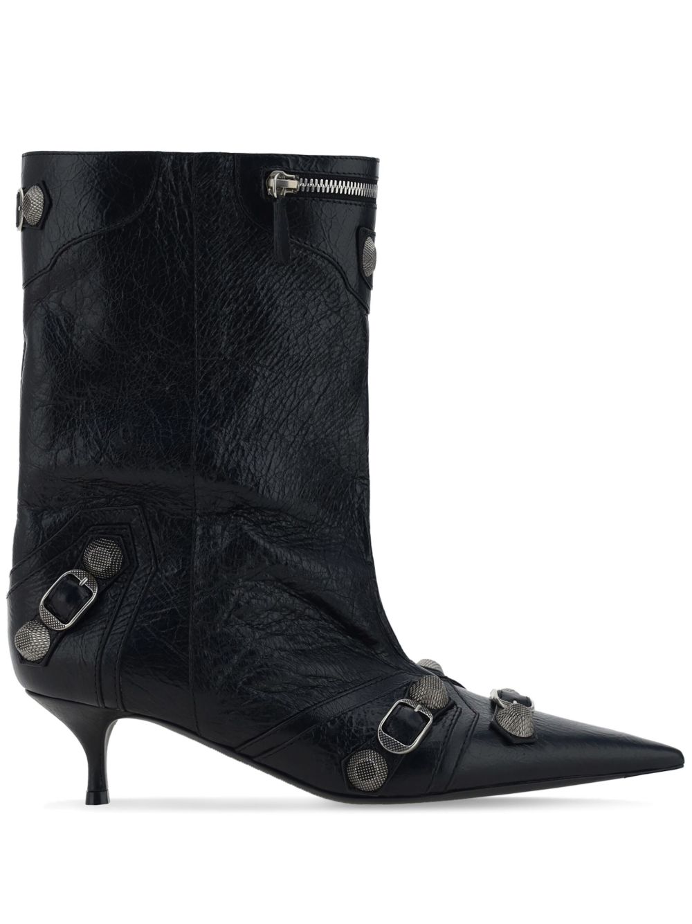 Balenciaga Cagole 低跟靴（5厘米） - 黑色