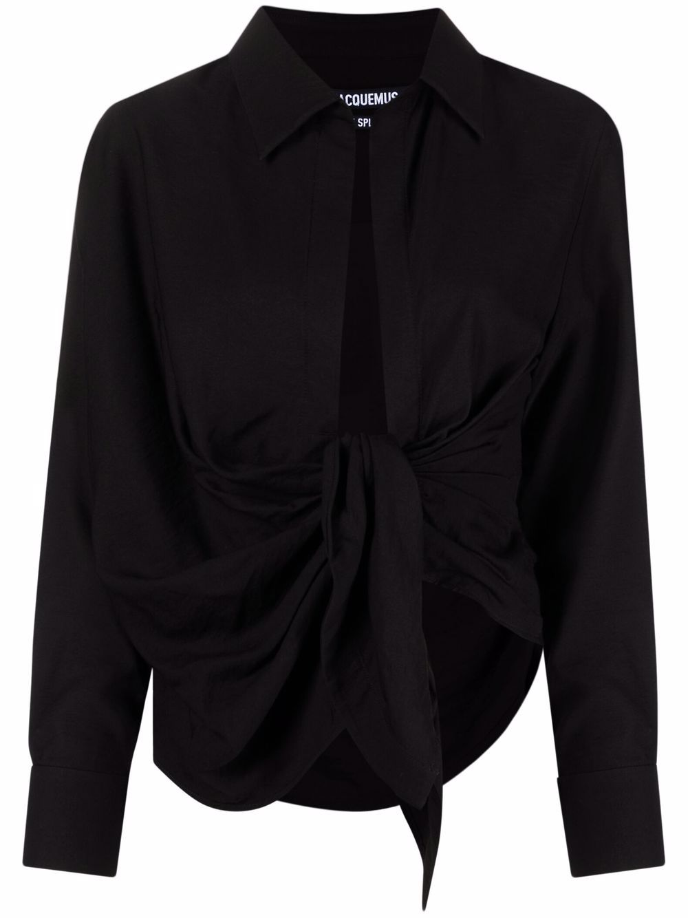 Jacquemus La Chemise Bahia 垂坠衬衫 - 黑色