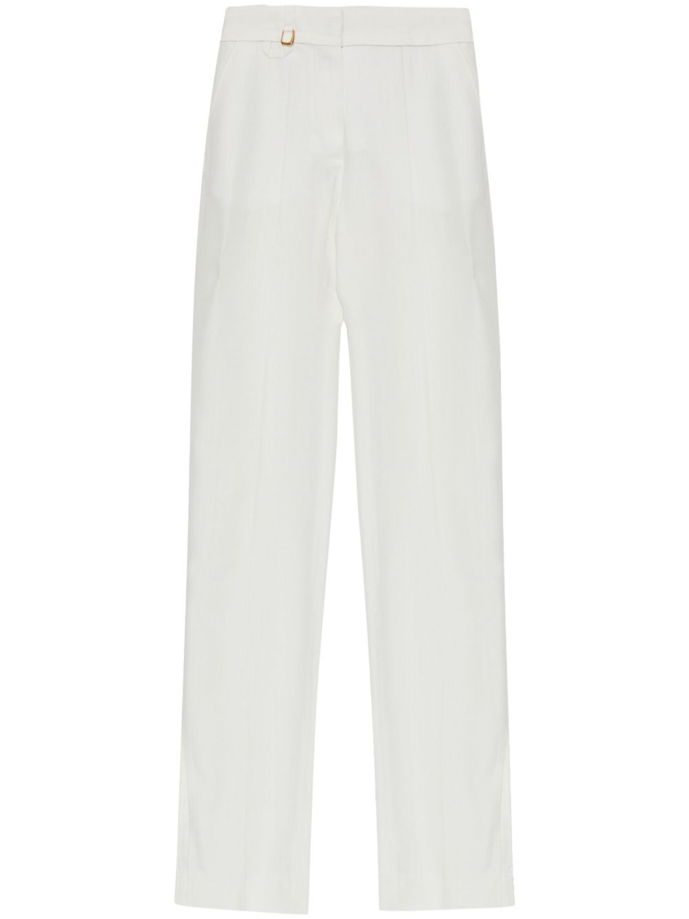 Jacquemus 吊饰细节长裤 - 白色