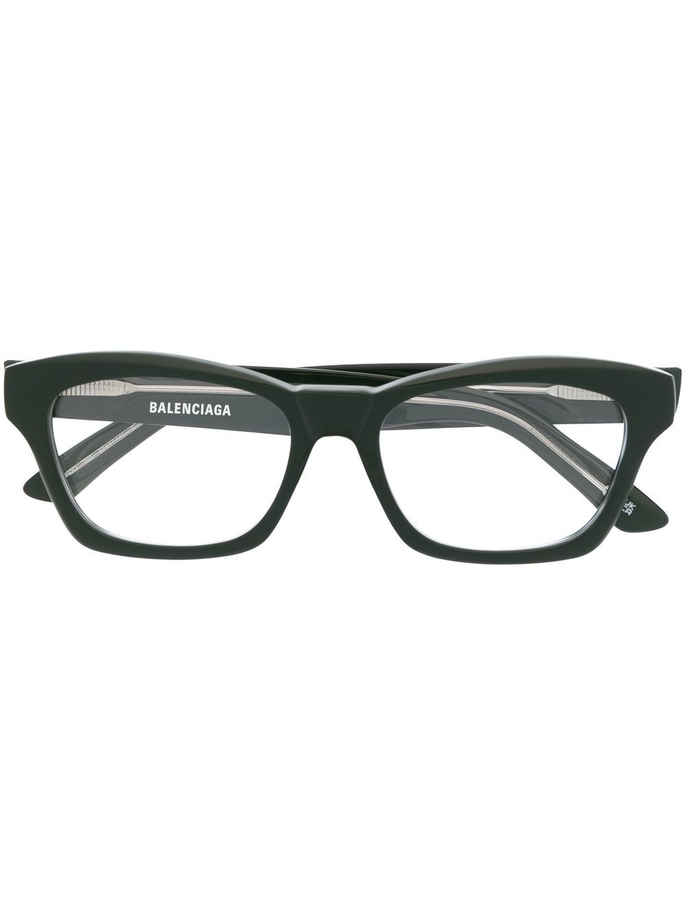 Balenciaga Eyewear 方框光学眼镜 - 绿色
