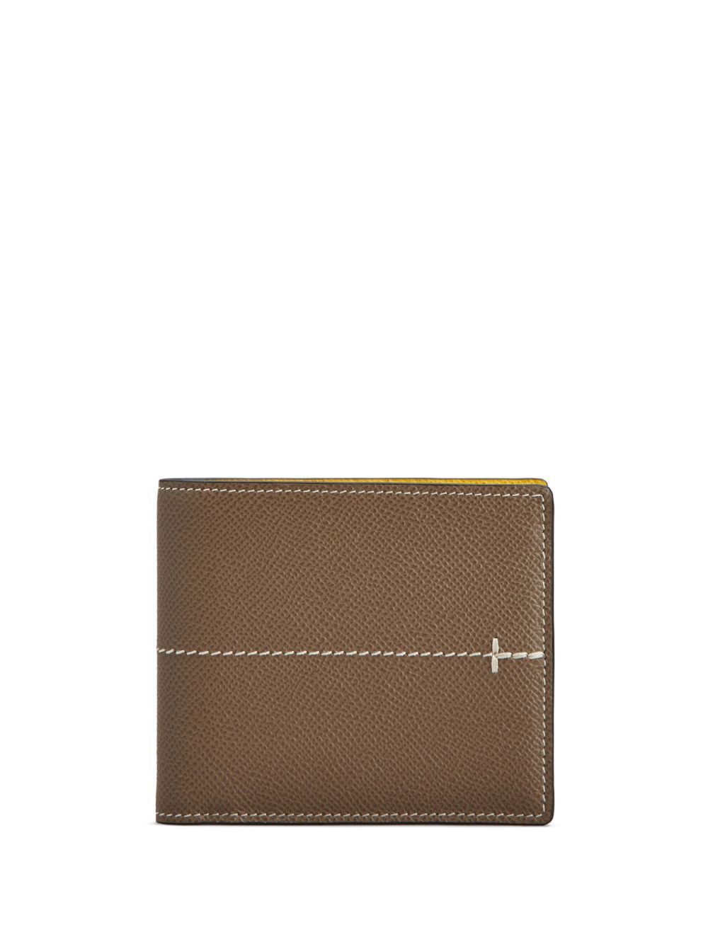 Tod's T字缝线钱包 - 褐色
