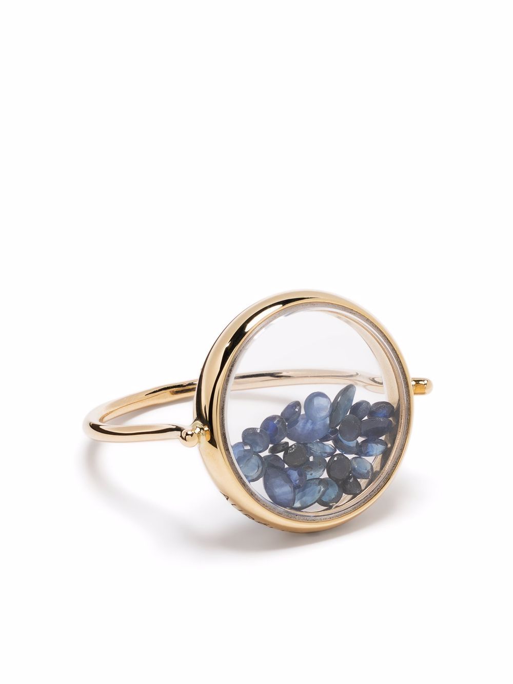 Aurelie Bidermann Chivor 18K黄金蓝宝石戒指 - 金色