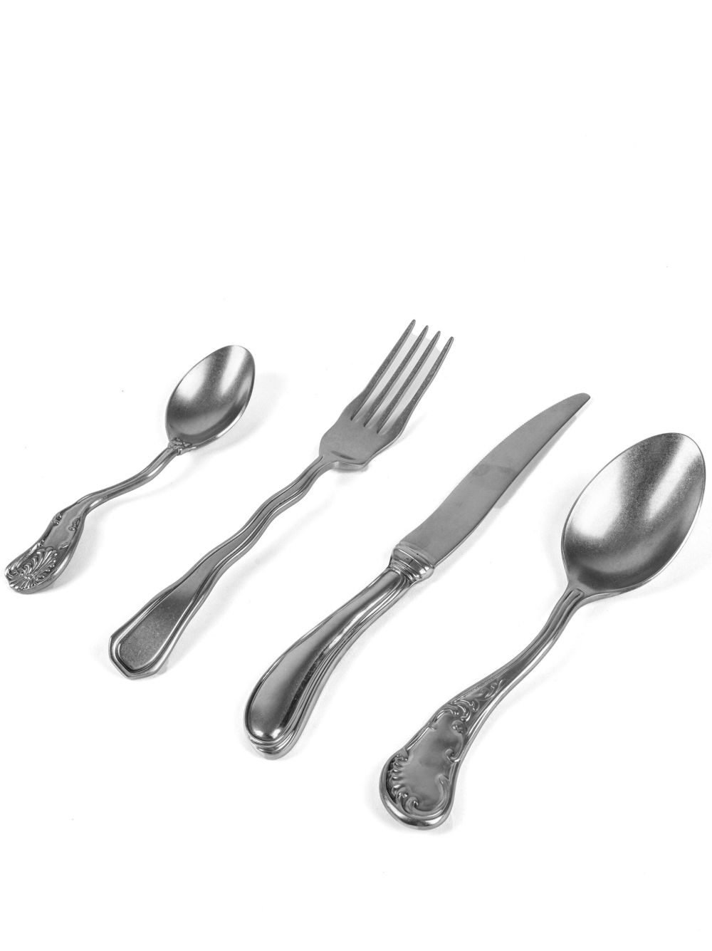 Seletti x Diesel 餐具（四件装） - 银色