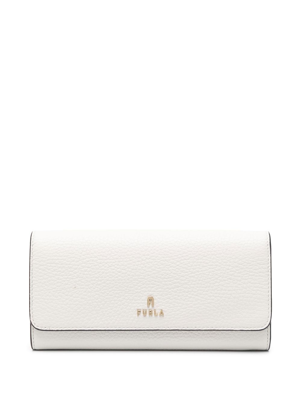 Furla logo标牌皮质钱包 - 白色