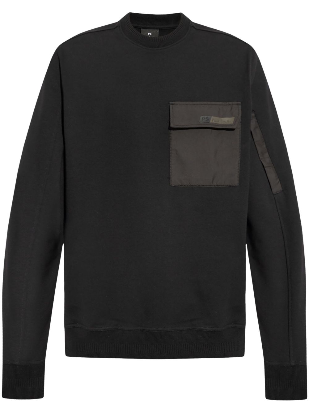 PS Paul Smith logo贴花圆领卫衣 - 黑色