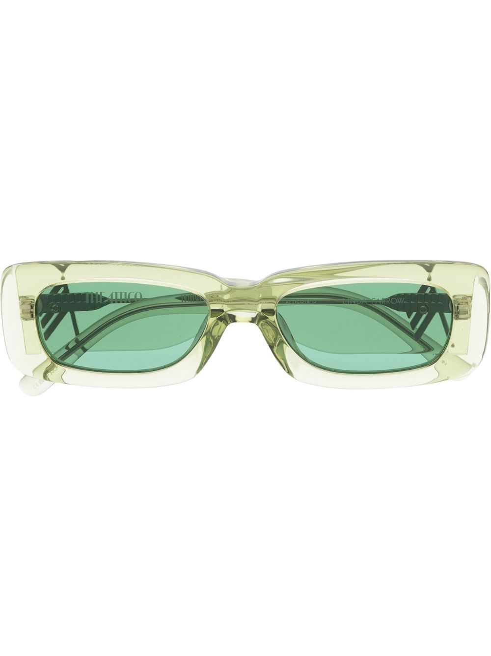 Linda Farrow x The Attico Marfa 太阳眼镜 - 绿色
