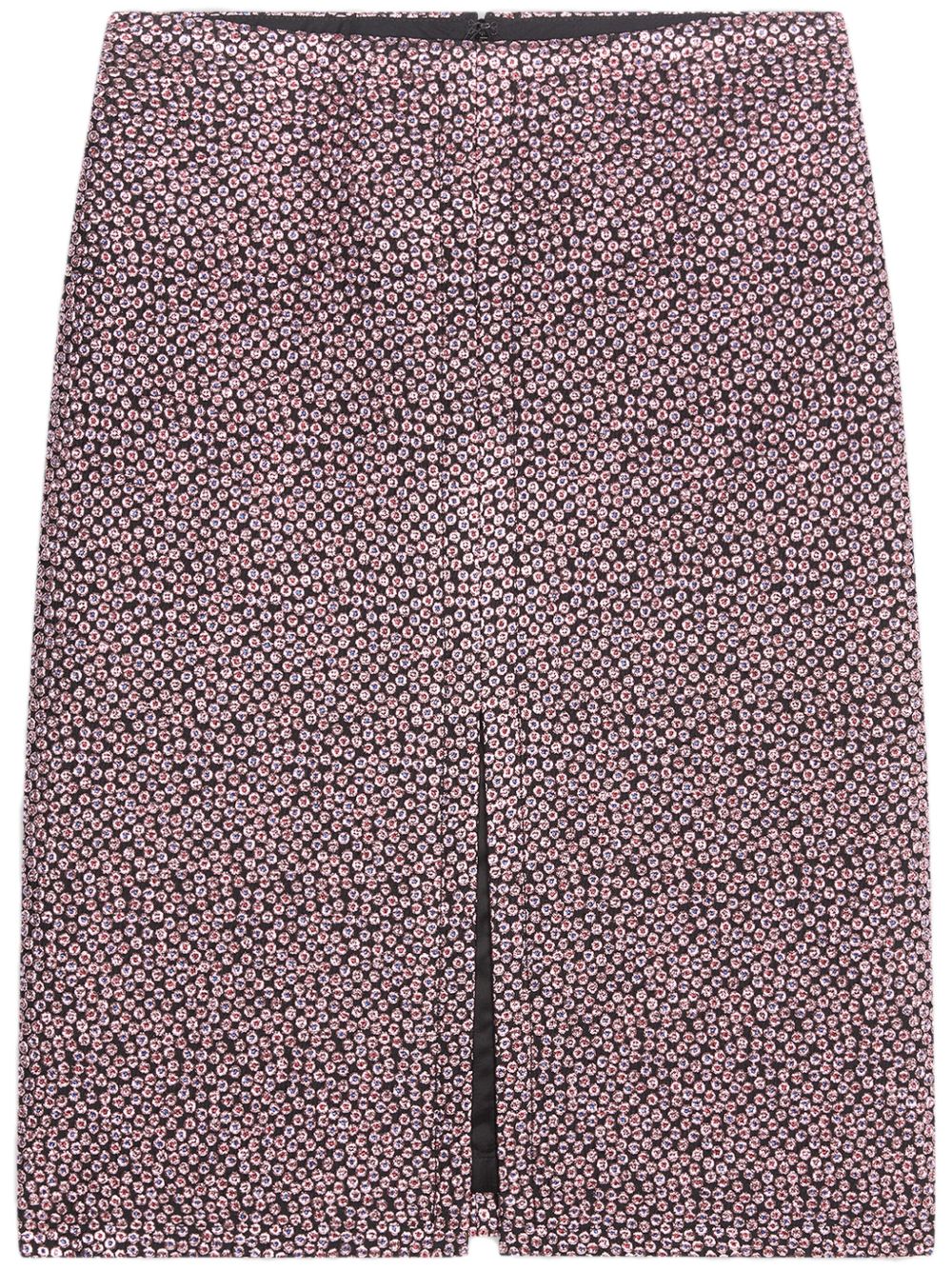 DRIES VAN NOTEN 波点提花中长半身裙 - 粉色
