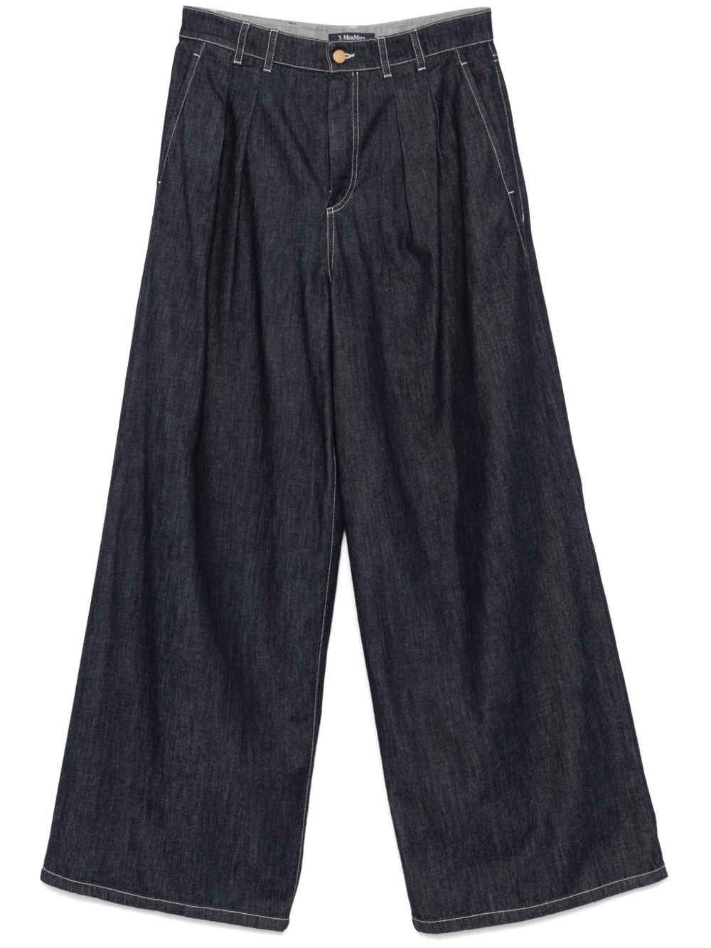 'S Max Mara 阔腿牛仔裤 - 蓝色