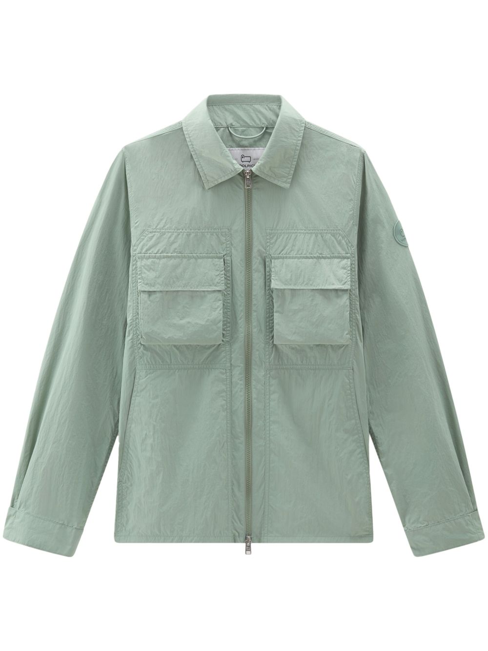 Woolrich Crinkle 衬衫式夹克 - 绿色