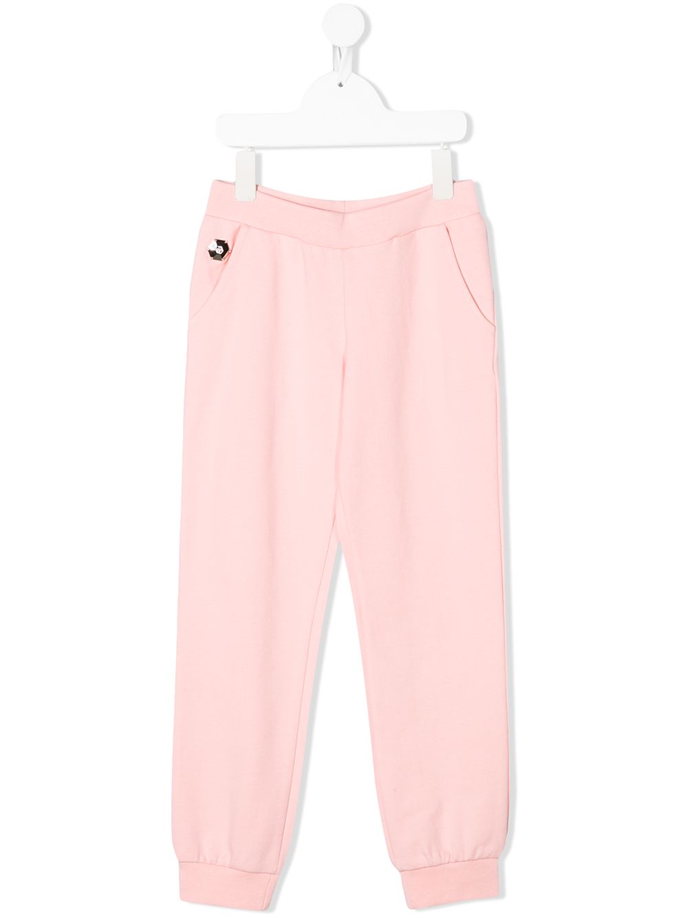 Philipp Plein Junior logo运动裤 - 粉色