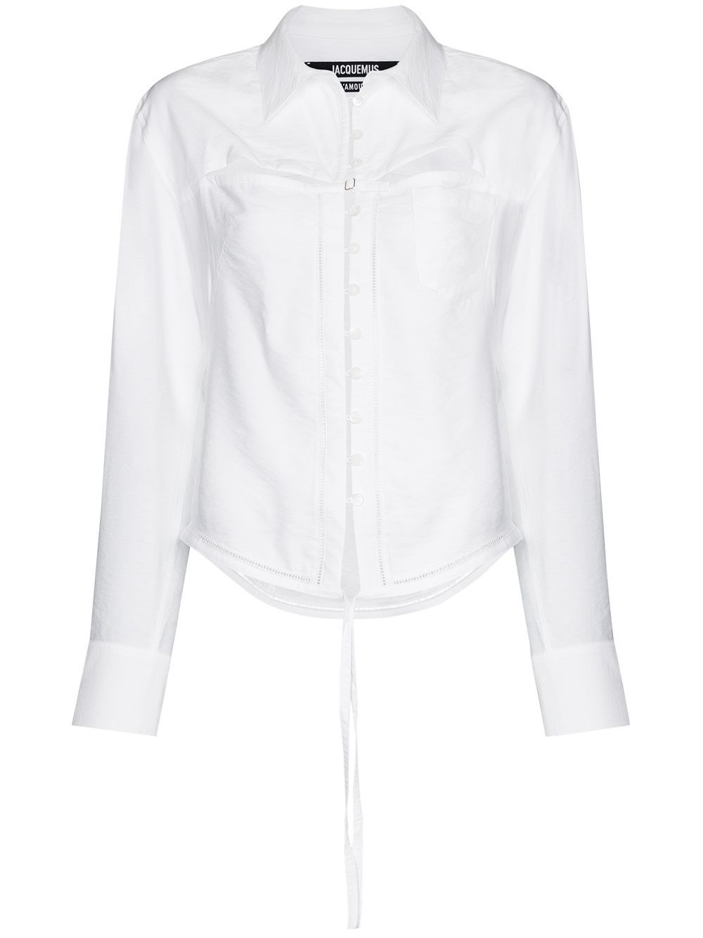 Jacquemus La chemise Nappe 镂空衬衫 - 白色