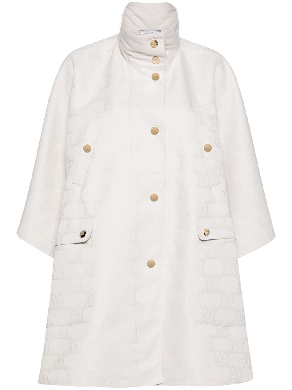 Max Mara 经典logo提花斗篷 - 中性色