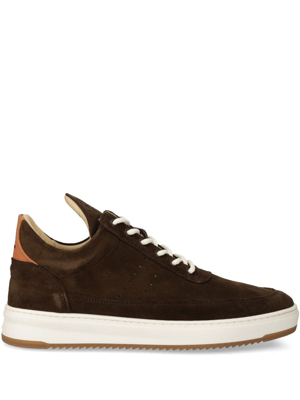 Filling Pieces 绒面皮低帮运动鞋 - 褐色