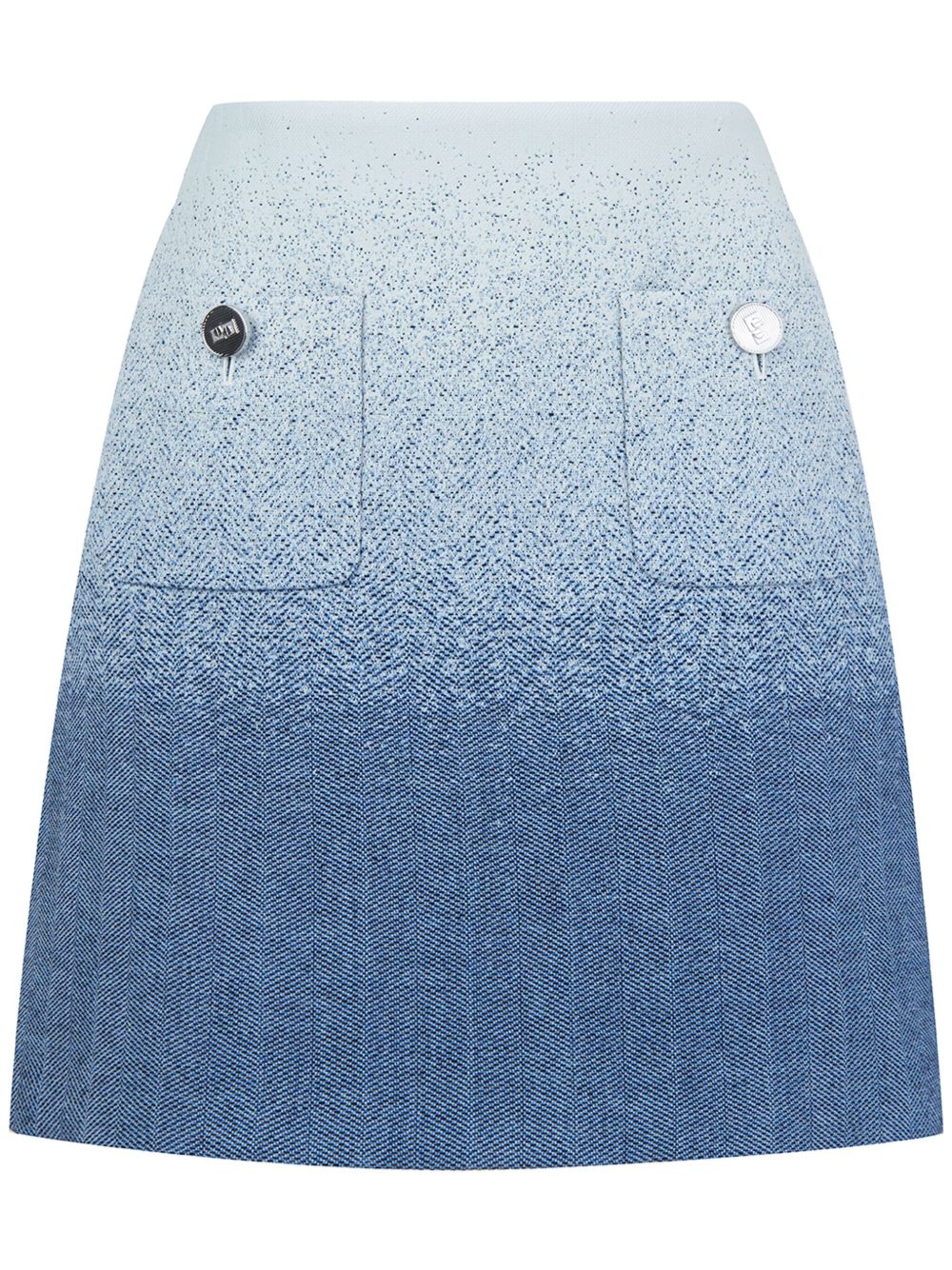 Ports 1961 渐色效果A字半身裙 - 蓝色