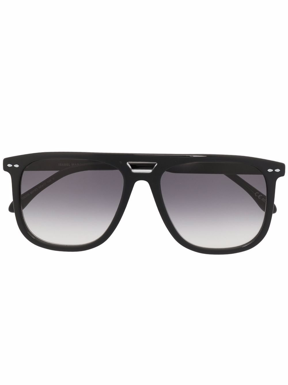 Isabel Marant Eyewear 方框太阳眼镜 - 黑色