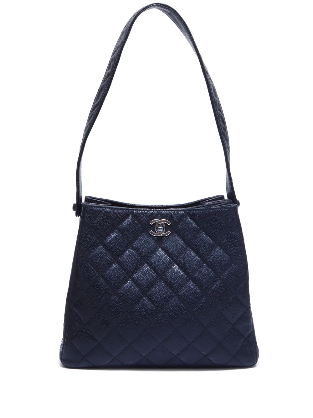 CHANEL Pre-Owned CC 旋扣单肩包（2004年典藏款） - 黑色