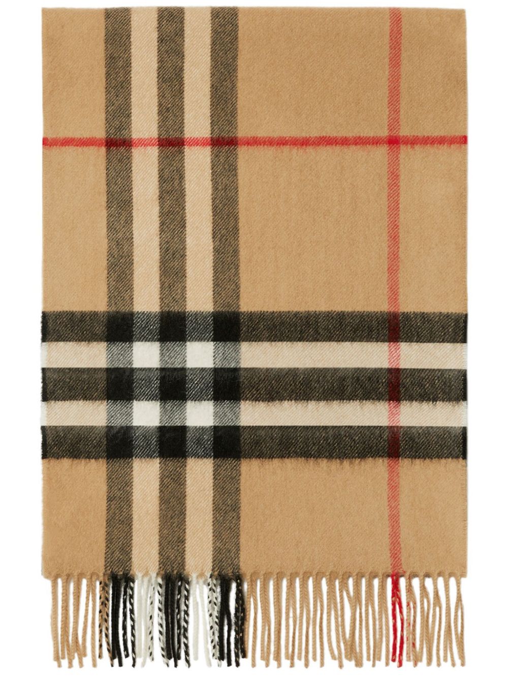 Burberry 博柏利 The Classic Check 羊绒围巾 - 褐色