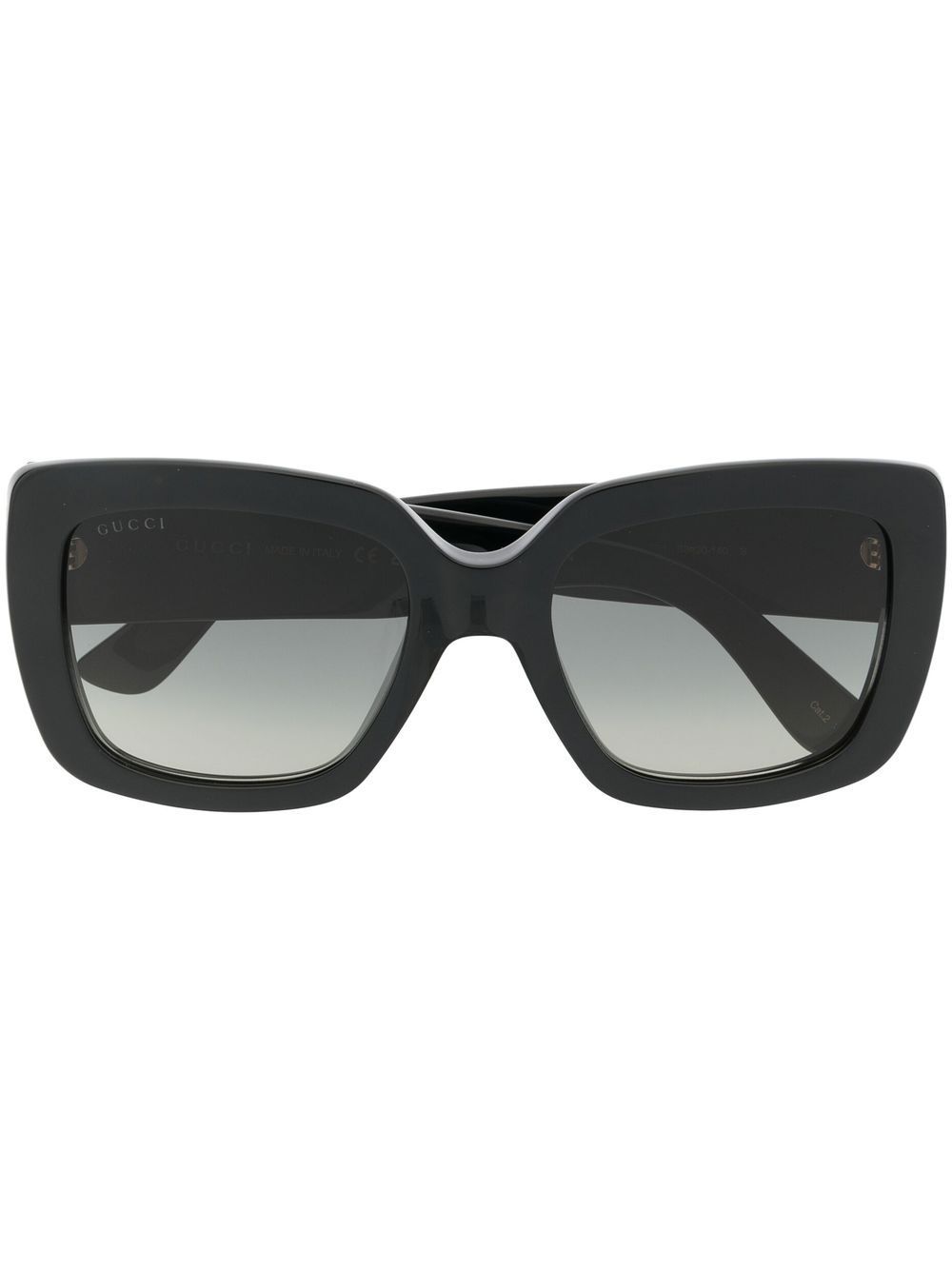 Gucci Eyewear Double G logo太阳眼镜 - 黑色