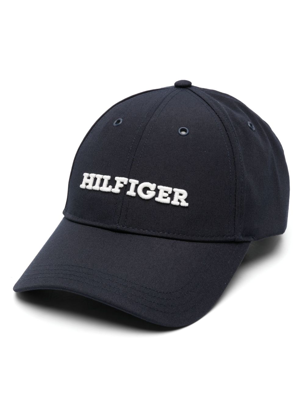 Tommy Hilfiger logo 贴花棒球帽 - 蓝色