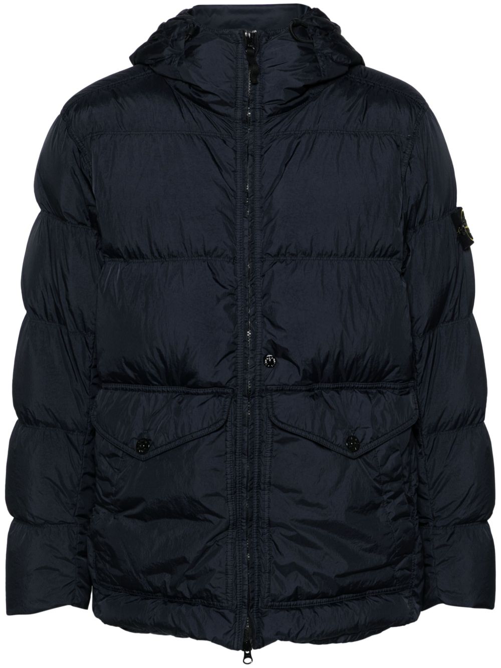 Stone Island 罗盘徽章蓬松夹克 - 蓝色