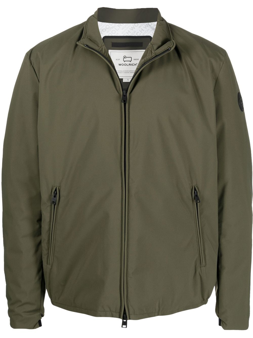 Woolrich 标贴飞行员夹克 - 绿色