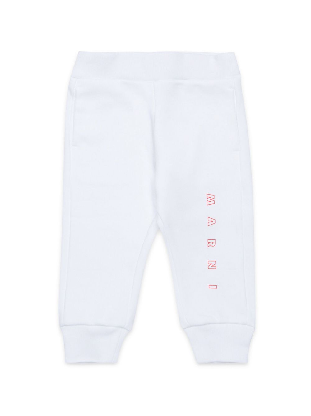 Marni Kids logo印花运动裤 - 白色