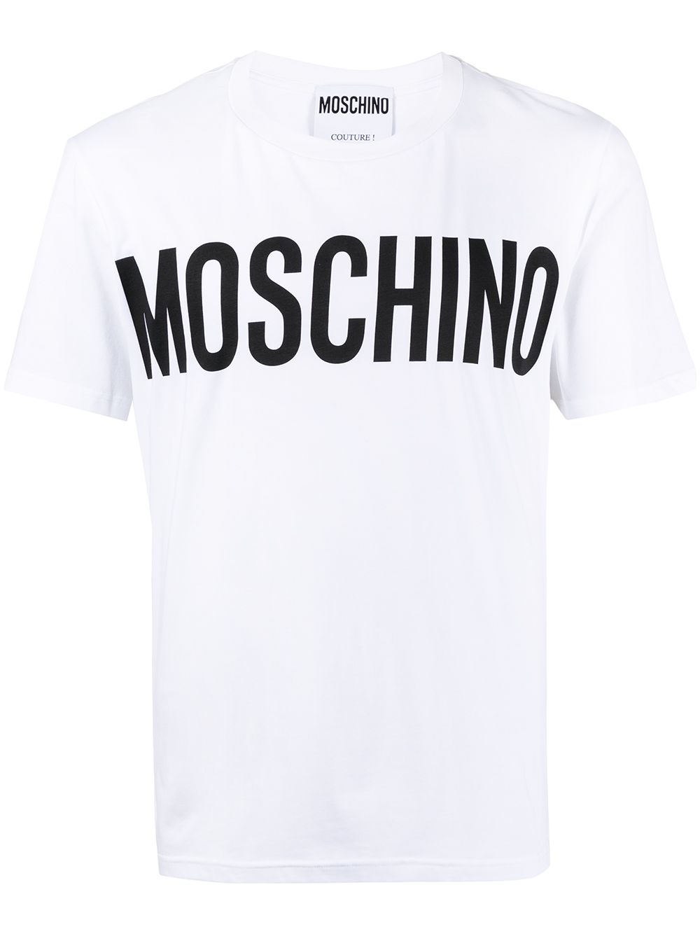 Moschino logo印花T恤 - 白色
