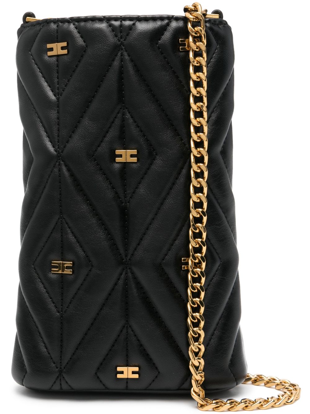 Elisabetta Franchi Étoile 绗缝手机壳 - 黑色