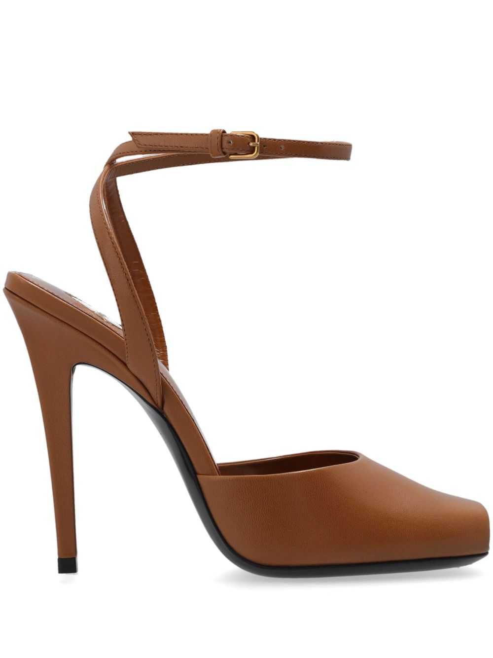 Saint Laurent Scandale 凉鞋 - 褐色