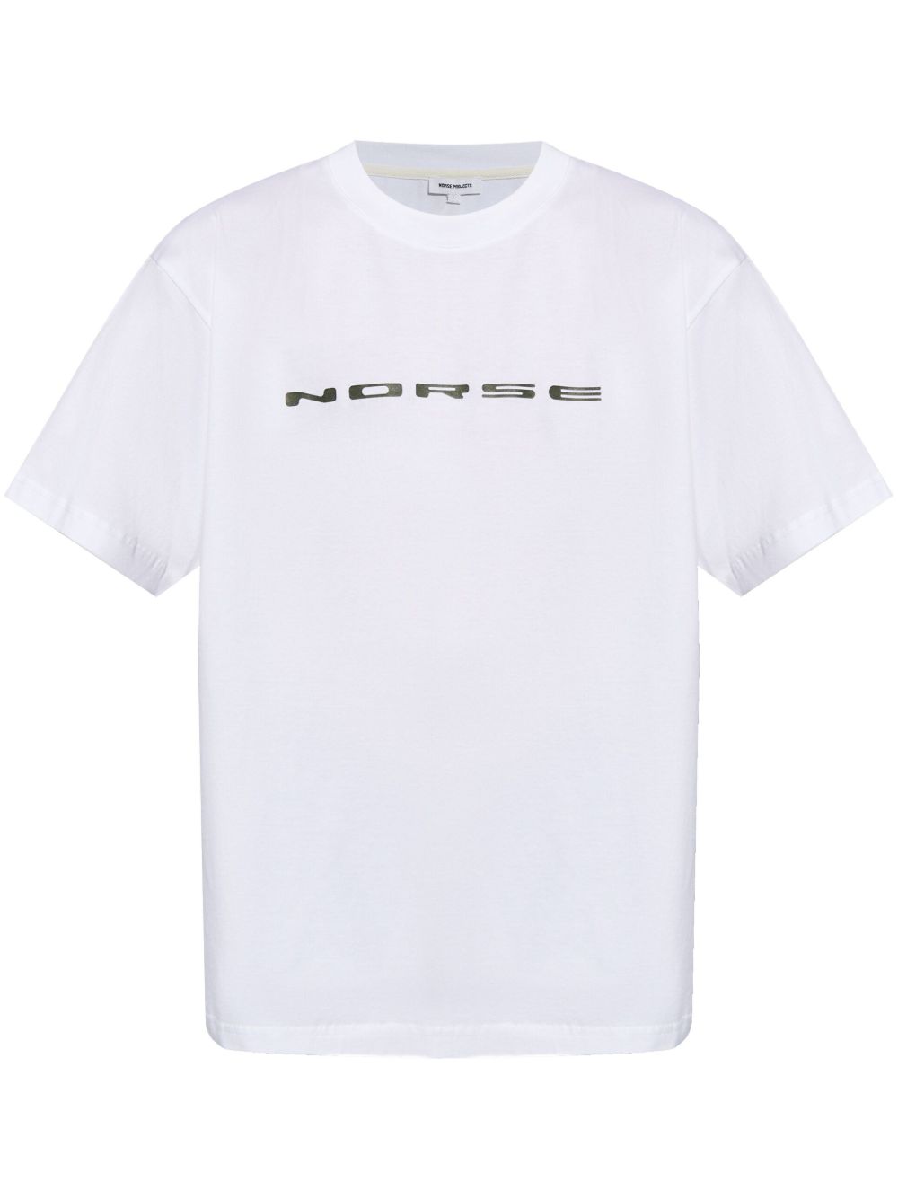 Norse Projects logo印花棉T恤 - 白色