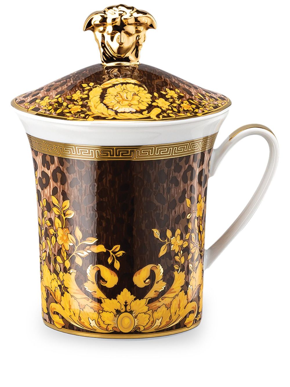 Versace x Rosenthal Wild Floralia 带盖马克杯（9.8厘米） - 彩色