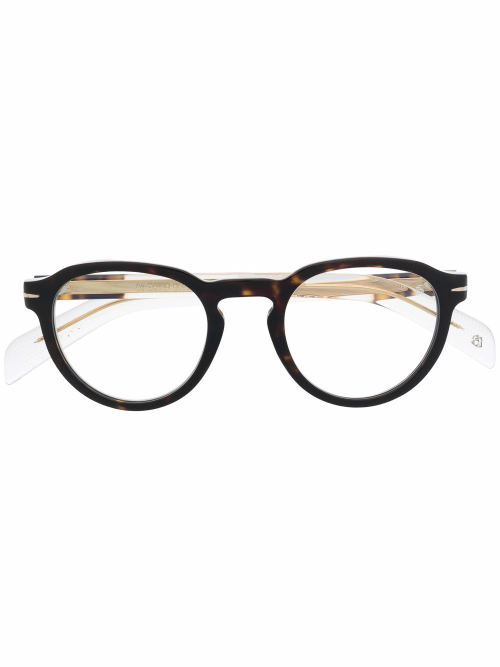 Eyewear by David Beckham 圆框眼镜 - 黑色