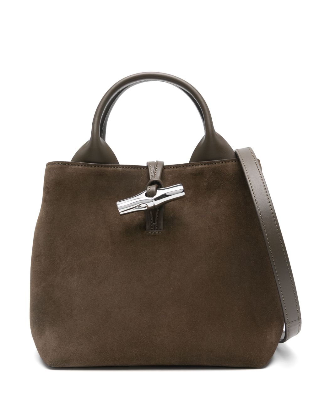 Longchamp Le Roseau 小号手提包 - 绿色