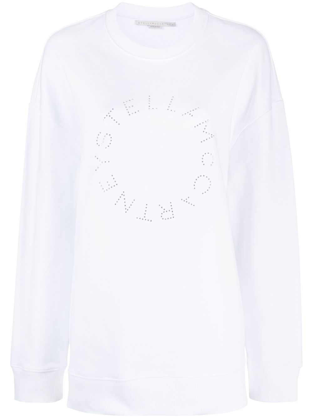 Stella McCartney 水钻缀饰logo卫衣 - 白色