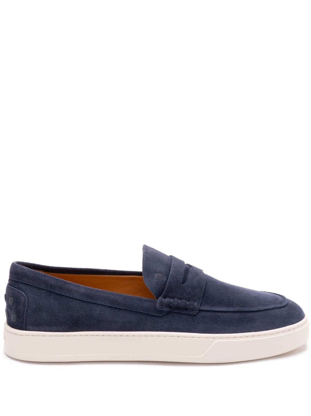 Tod's suede loafers - 蓝色