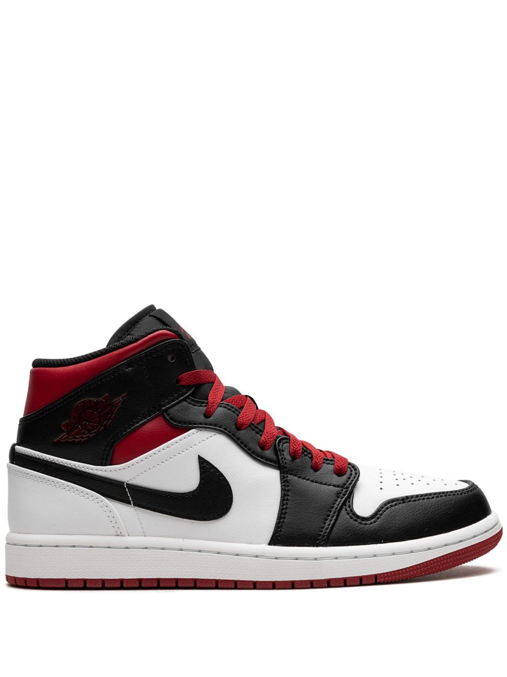 Jordan Air Jordan 1 Mid Gym Red/Black Toe 运动鞋 - 白色