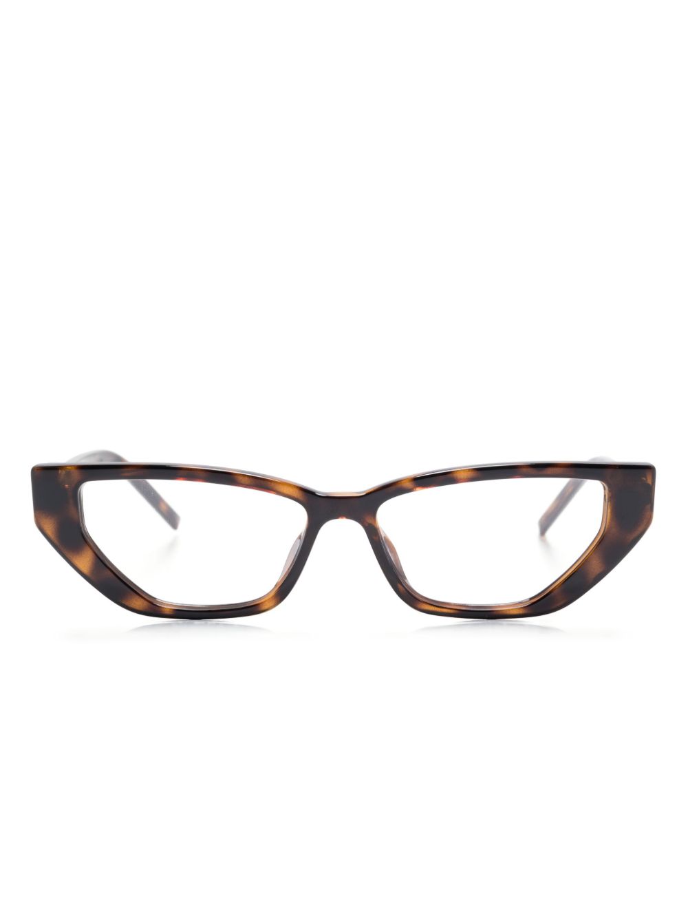 Gucci Eyewear 玳瑁纹效果眼镜 - 蓝色