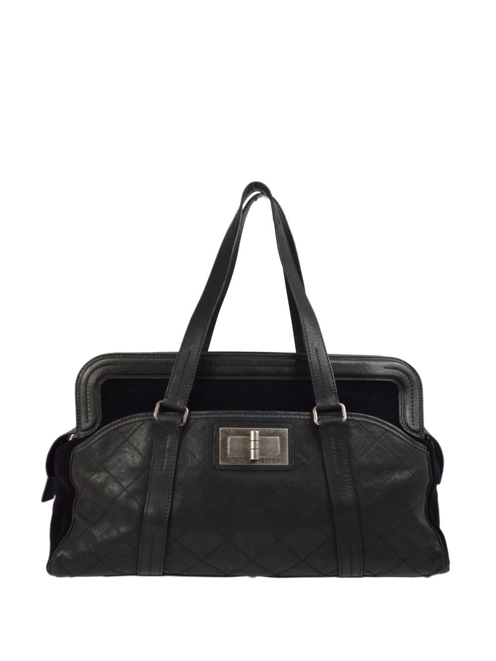 CHANEL Pre-Owned Mademoiselle Lock 手提包（2007年典藏款） - 黑色