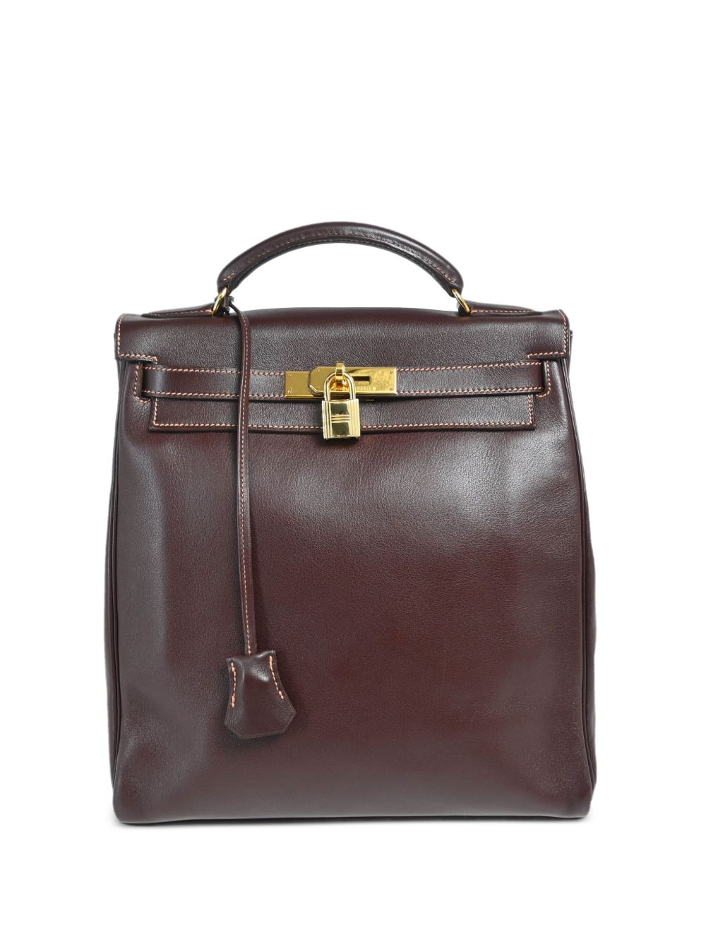 Hermès Pre-Owned Kelly A Dos 双肩包（1998年典藏款） - 褐色