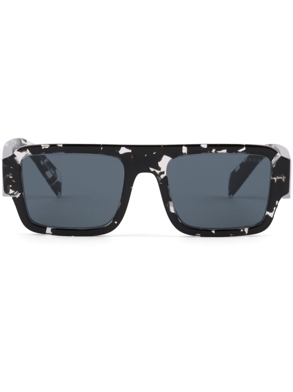 Prada Eyewear Symbole 方框太阳眼镜 - 黑色